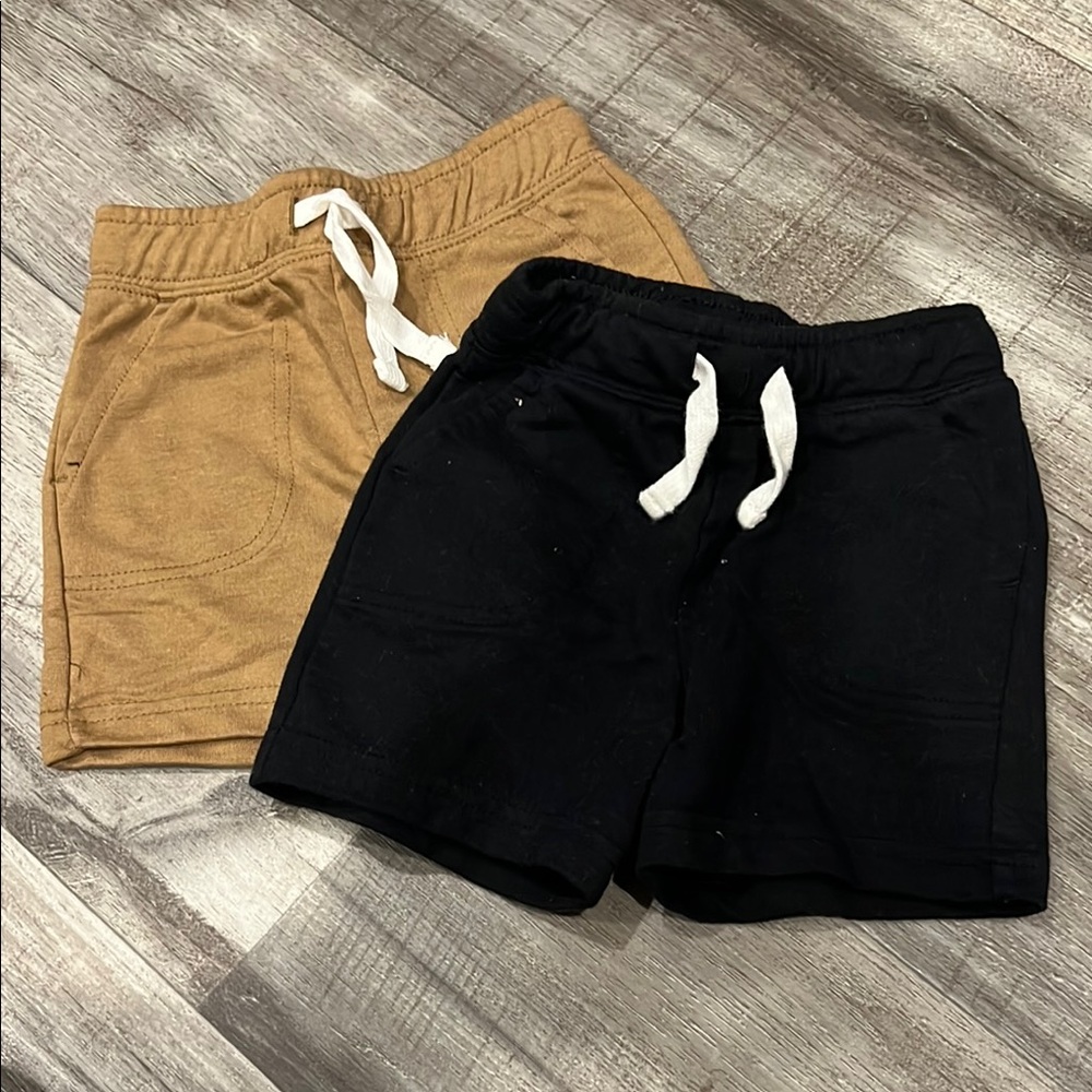 Cat & Jack Tan and Black Athletic Shorts